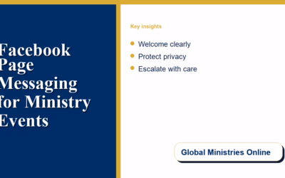 Facebook Page Messaging for Ministry Events: A Human-Review Checklist